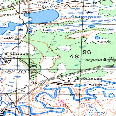 Avenza Systems Inc. Soviet Genshtab - o42-35 - Russia digital map