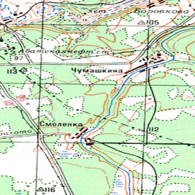 Avenza Systems Inc. Soviet Genshtab - o42-35 - Russia digital map