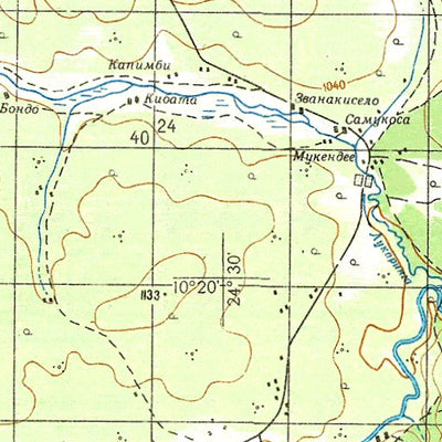 Avenza Systems Inc. Soviet Genshtab - xc35-19 - Democratic Republic of the Congo digital map
