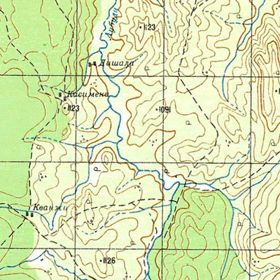 Avenza Systems Inc. Soviet Genshtab - xc35-19 - Democratic Republic of the Congo digital map