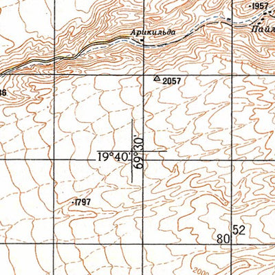 Avenza Systems Inc. Soviet Genshtab - xe19-33--(1981) - Chile digital map