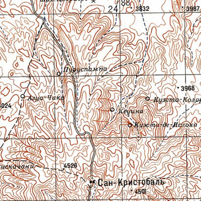 Avenza Systems Inc. Soviet Genshtab - xf19-11--(1980) - Bolivia digital map