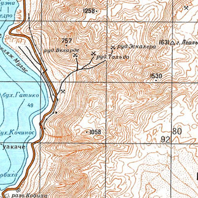Avenza Systems Inc. Soviet Genshtab - xf19-20--(1980) - Chile digital map