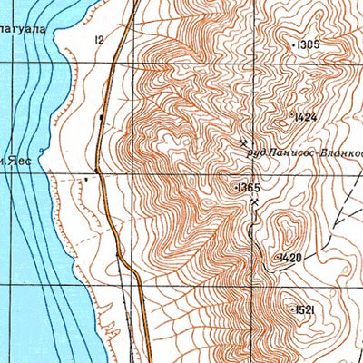 Avenza Systems Inc. Soviet Genshtab - xf19-26--(1980) - Chile digital map