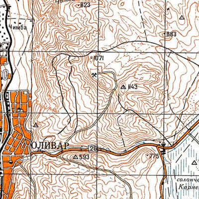 Avenza Systems Inc. Soviet Genshtab - xf19-32--(1980) - Chile digital map