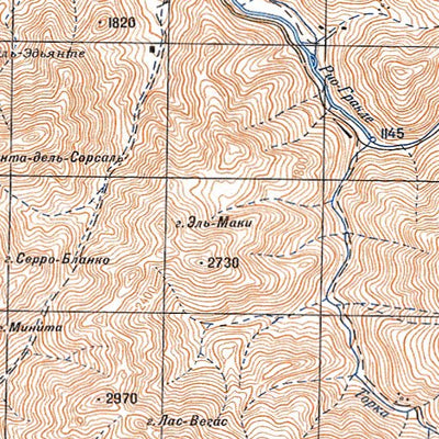 Avenza Systems Inc. Soviet Genshtab - xh19-26--(1980) - Chile digital map