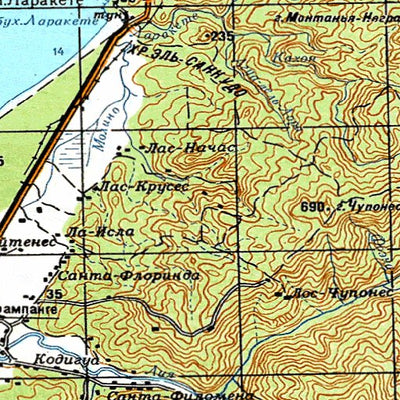 Avenza Systems Inc. Soviet Genshtab - xj18-11--(1985) - Chile digital map