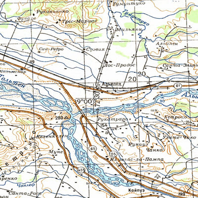 Avenza Systems Inc. Soviet Genshtab - xj18-30--(1985) - Chile digital map