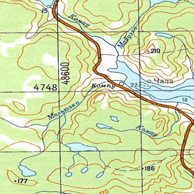 Avenza Systems Inc. Soviet Genshtab - xk18-29--(1985) - Chile digital map