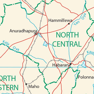 Avenza Systems Inc. Sri Lanka Transportation digital map