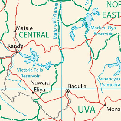 Avenza Systems Inc. Sri Lanka Transportation digital map