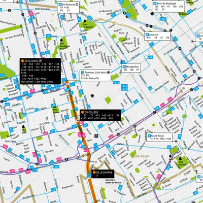 Avenza Systems Inc. STM transit map, Montreal, Quebec digital map