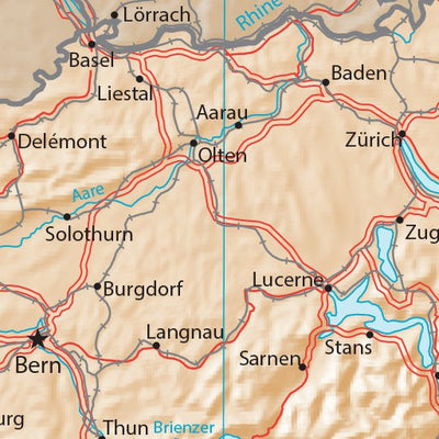 Avenza Systems Inc. Switzerland Physiography digital map