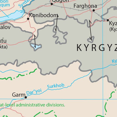 Avenza Systems Inc. Tajikistan Transportation digital map
