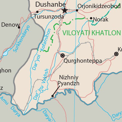 Avenza Systems Inc. Tajikistan Transportation digital map