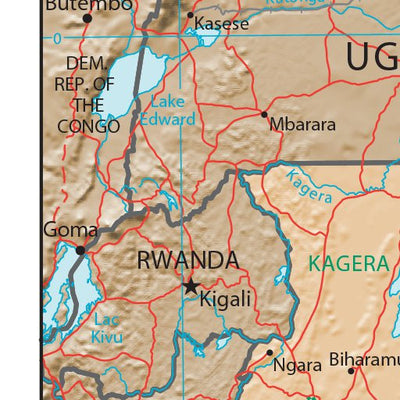 Avenza Systems Inc. Tanzania Physiography digital map