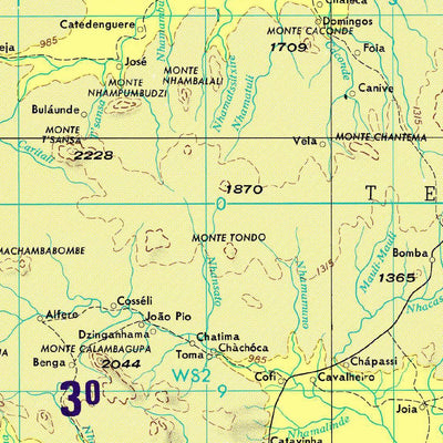 Avenza Systems Inc. Tete, Mozambique; Malawi - se-36-3 digital map