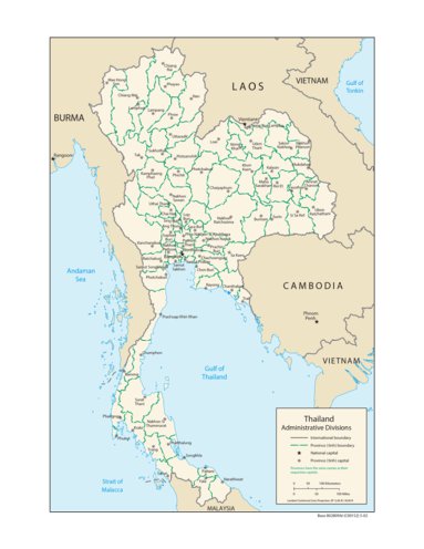 Avenza Systems Inc. Thailand Administration digital map