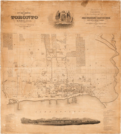 Avenza Systems Inc. The City & Liberties of Toronto, 1842 digital map