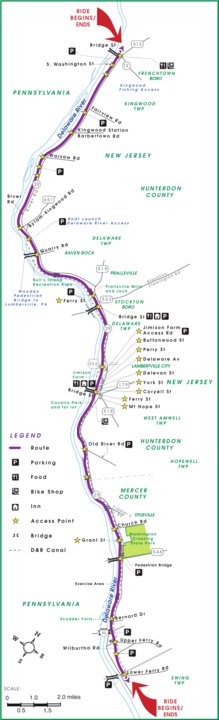 Avenza Systems Inc. The DR Canal Towpath Ride digital map