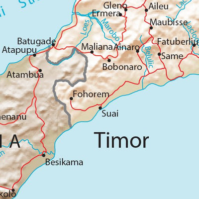 Avenza Systems Inc. Timor-Leste Physiography digital map
