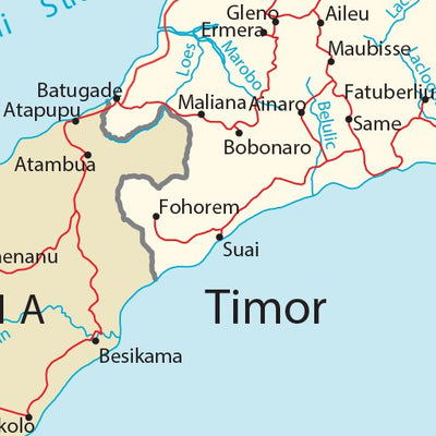 Avenza Systems Inc. Timor-Leste Transportation digital map