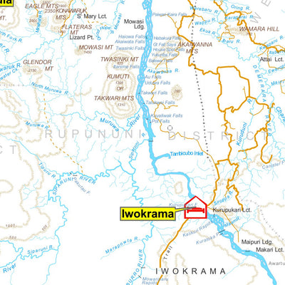 Avenza Systems Inc. Tourist Destinations of Guyana digital map