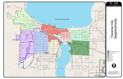 Traverse City, MI Neighborhoods Map by Avenza Systems Inc. | Avenza Maps