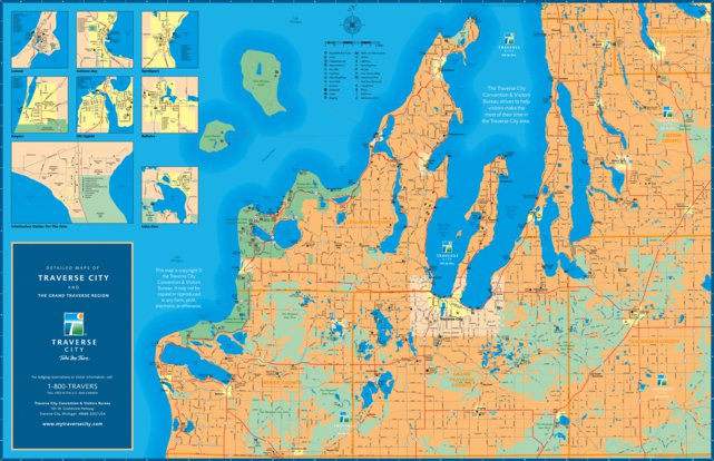 Traverse City, MI Regional Map by Avenza Systems Inc. | Avenza Maps