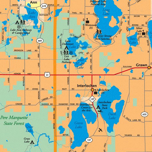 Traverse City, MI Regional Map by Avenza Systems Inc. | Avenza Maps