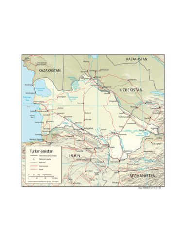 Avenza Systems Inc. Turkmenistan Physiography digital map