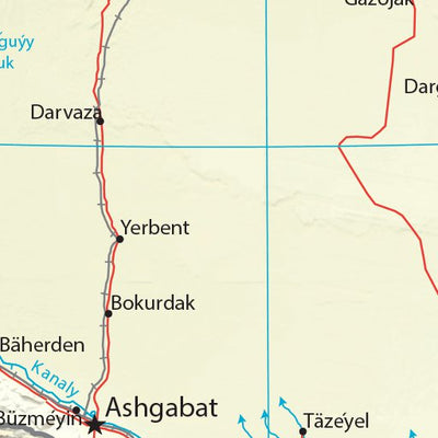 Avenza Systems Inc. Turkmenistan Physiography digital map