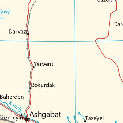 Avenza Systems Inc. Turkmenistan Transportation digital map