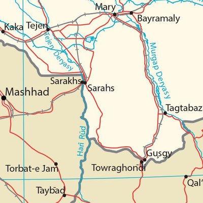 Avenza Systems Inc. Turkmenistan Transportation digital map