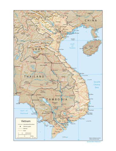 Avenza Systems Inc. Vietnam Physiography digital map