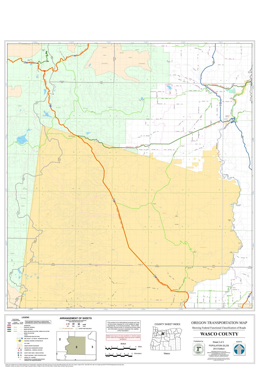 Wasco County Sheet 2 Map by Avenza Systems Inc. | Avenza Maps