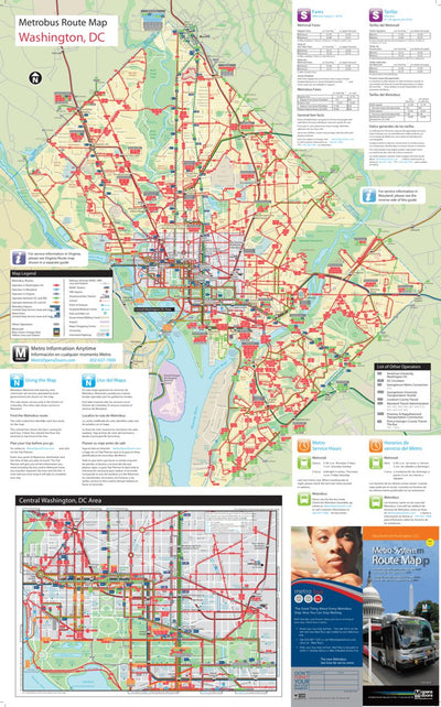 Avenza Systems Inc. Washington, DC Metrobus Routes digital map