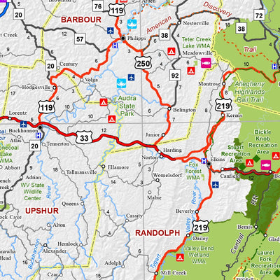 Avenza Systems Inc. West Virginia Highways digital map