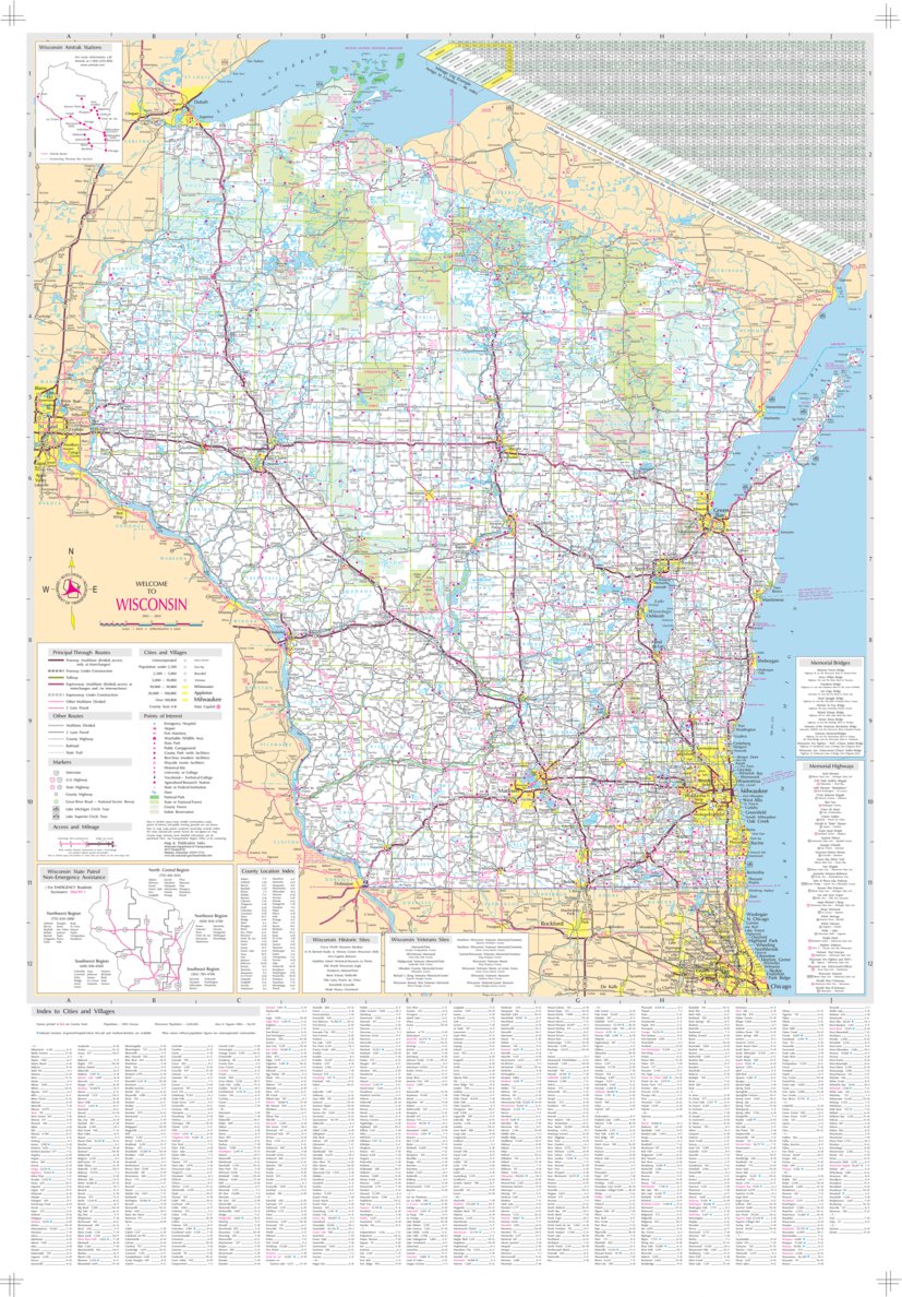 Wisconsin Highways Map by Avenza Systems Inc. | Avenza Maps