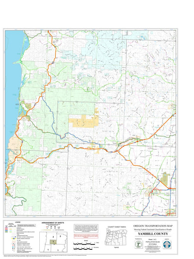 Yamhill County Sheet 1 Map by Avenza Systems Inc. | Avenza Maps