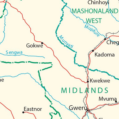 Avenza Systems Inc. Zimbabwe Transportation digital map