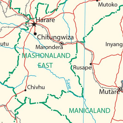 Avenza Systems Inc. Zimbabwe Transportation digital map