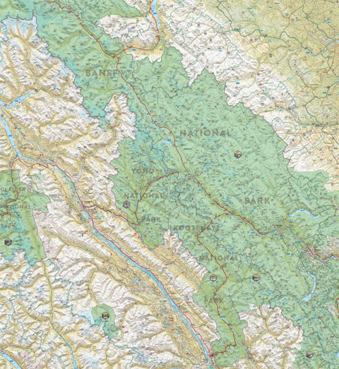 Backroad Mapbooks Banff, Kootenay and Yoho National Parks Topo Map digital map