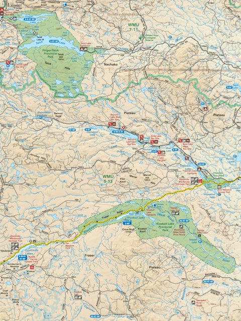 Backroad Mapbooks CCBC54 Kluskoil Lake - Cariboo Chilcotin Coast BC Topo digital map