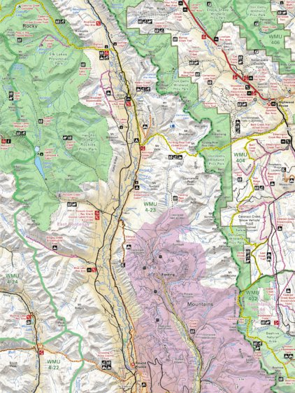 Backroad Mapbooks CRCR02 Elk River - Canadian Rockies Topo bundle exclusive