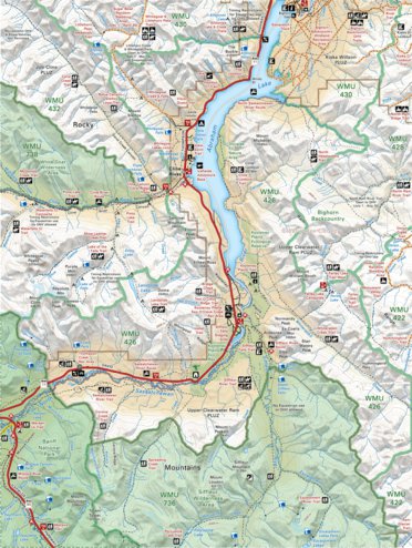 Backroad Mapbooks CRCR19 Abraham Lake - Canadian Rockies Topo bundle exclusive