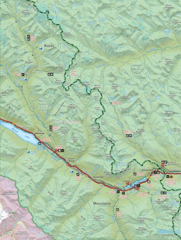 Backroad Mapbooks CRCR29 Yellowhead - Canadian Rockies Topo bundle exclusive
