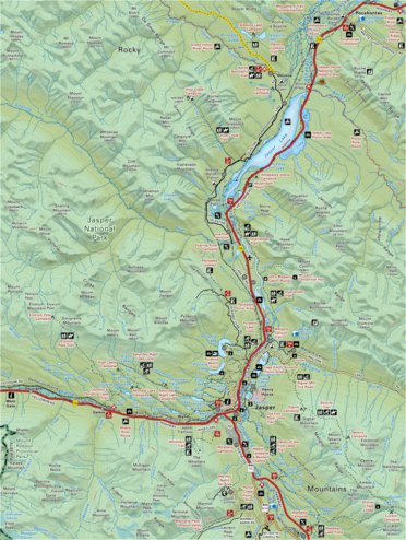 Backroad Mapbooks CRCR30 Jasper - Canadian Rockies Topo bundle exclusive