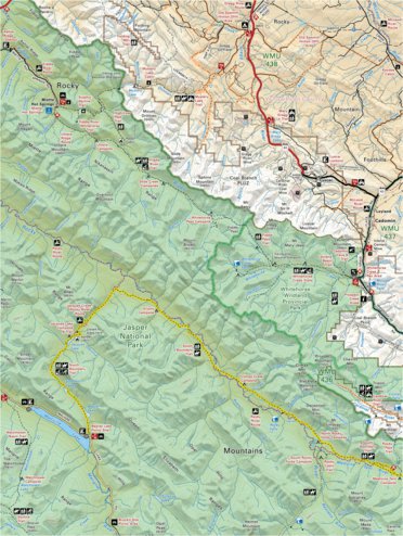 Backroad Mapbooks CRCR31 Cadomin - Canadian Rockies Topo bundle exclusive