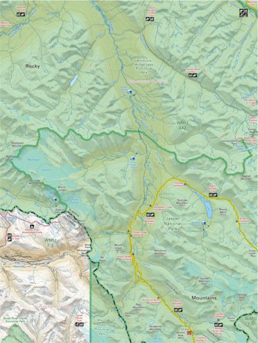 Backroad Mapbooks CRCR35 Smoky River - Canadian Rockies Topo bundle exclusive